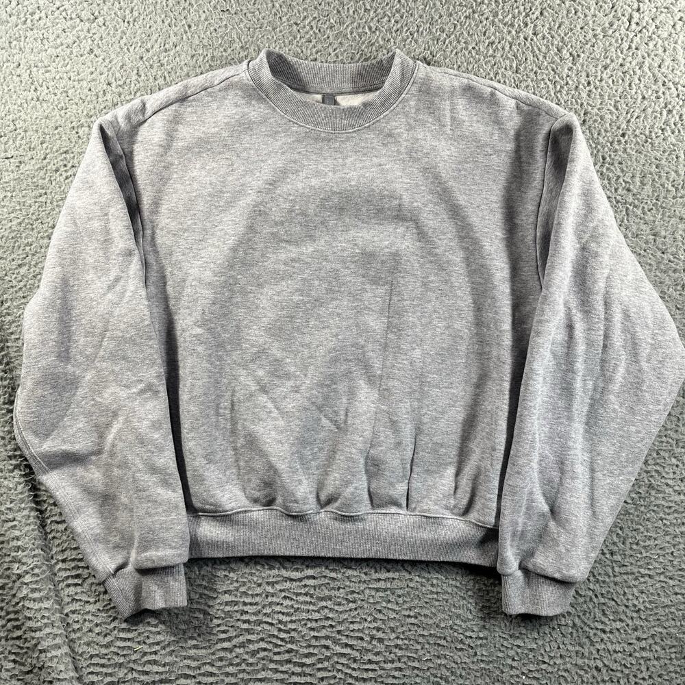SKIMS Heather Gray Crewneck Sweatshirt
